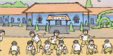 Donation to Kajurli School by Partha Pandit