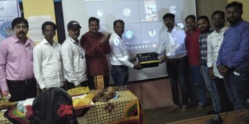 Projector set gifted by Sevarth Foundation