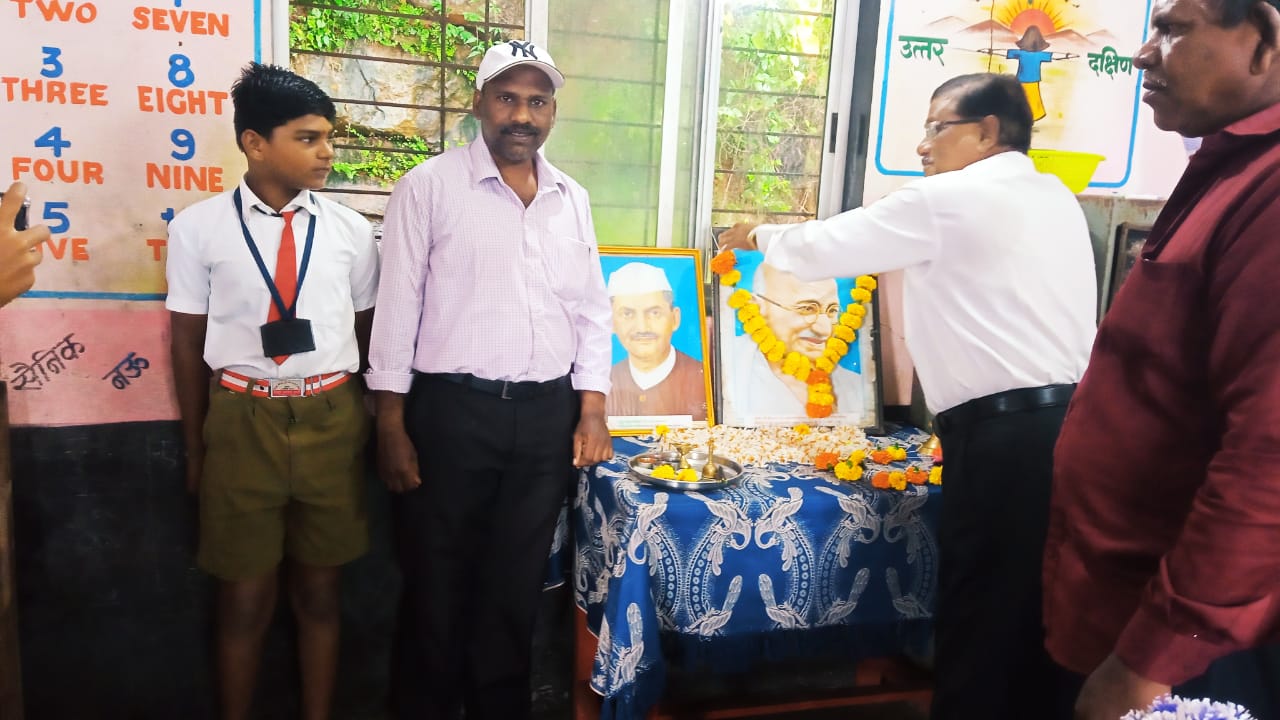 Birth anniversary of Gandhi and Shastri at Nawanagar