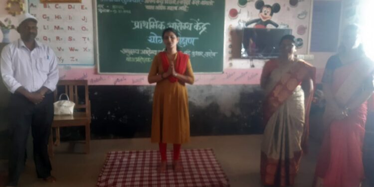 Yoga Training at Veldur Navanagar School