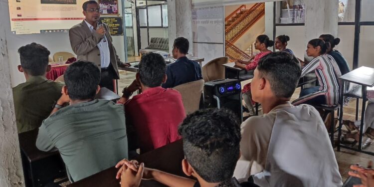 Lecture at Regal College Sringaratali