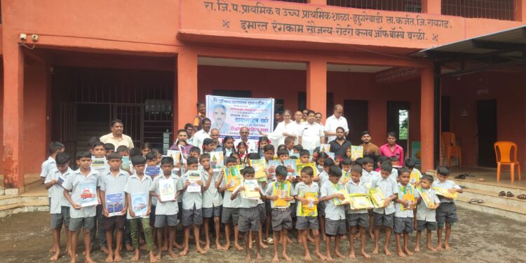 Distribution of educational material on Khare Jayanti