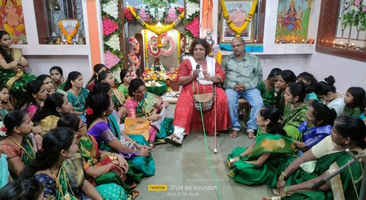 Nari Shakti is honored in Guhagar Varati Temple