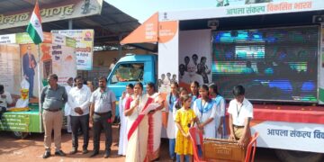 Arrival of the Bharat Sankalp Ratha in the taluka