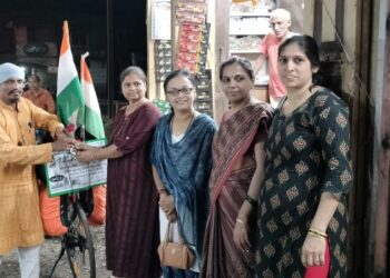 Bicyclist Sushil Bobde in Guhagar