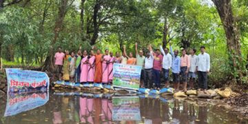 Vanrai dam constructed at Velamb