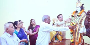 Competition prize distribution by Geeta Mandal