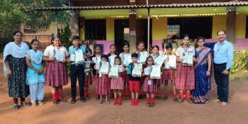 Anvi of Janwale School is second in the state
