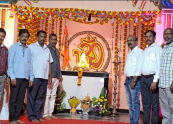Inauguration of "Basaveshwar Bhavan" at Waghambe