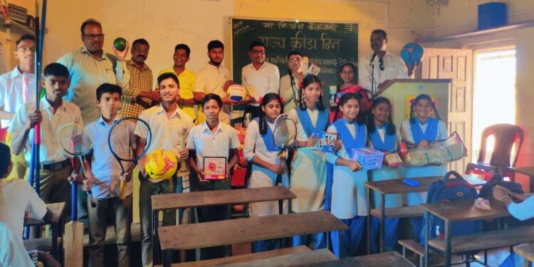 Gift of Sports Materials to Kolvali High School