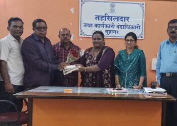 Tehsildar felicitated by Disability Organization