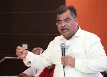 Bhumi Pujan by Minister Chavan