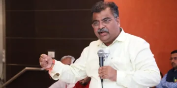 Bhumi Pujan by Minister Chavan