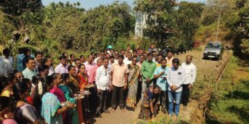 Bhoomipujan of protection wall