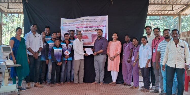 Eye check up camp at Talvali