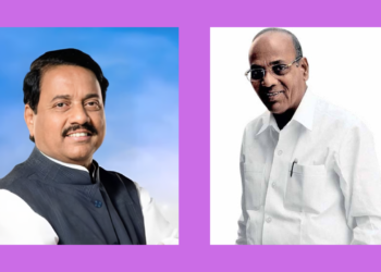 Candidates in Raigad Lok Sabha Sunil Tatkare and Anant Geete