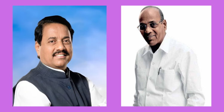 Candidates in Raigad Lok Sabha Sunil Tatkare and Anant Geete