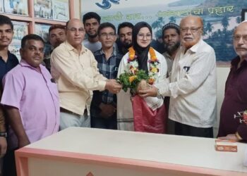 Sania is felicitated by the villagers