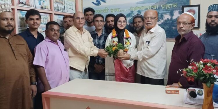 Sania is felicitated by the villagers
