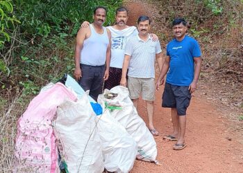 Garbage free Rewa river bed