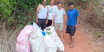 Garbage free Rewa river bed