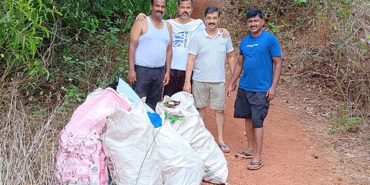 Garbage free Rewa river bed