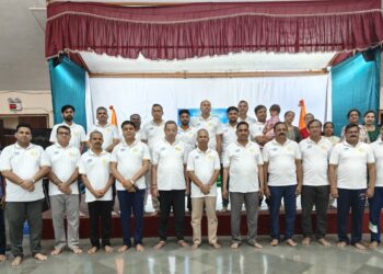 Yoga day at Ratnagiri Gas and Power Company