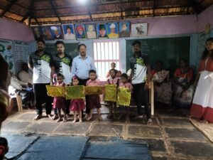 Help from villagers to Aware school