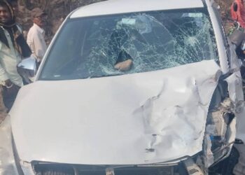 Car accident at Deoghar