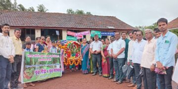 Plantation of trees at Chikhali