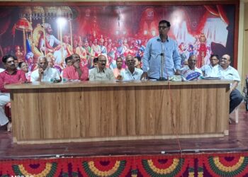 Employee felicitation by Retired Staff Committee