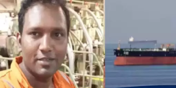 Oil Tanker sunk in the sea