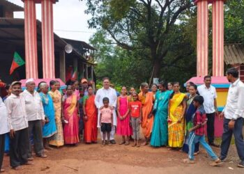 Dr. Natu visit to the village begins