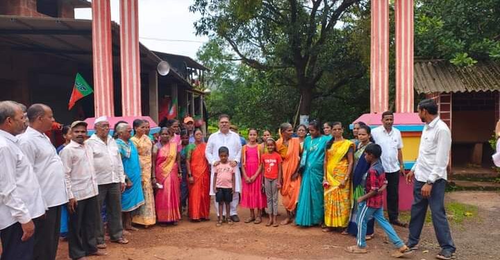 Dr. Natu visit to the village begins