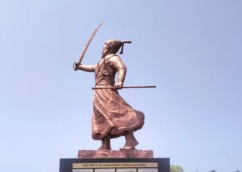 Statue of Chhatrapati Shivaji Maharaj collapsed
