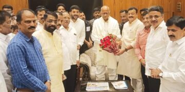 MLA Jadhav met the journalists