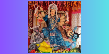 Durga Devi installation at Aabloli