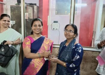 Students visited the post office