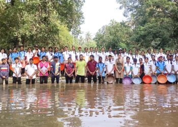 Vanrai dam built by students