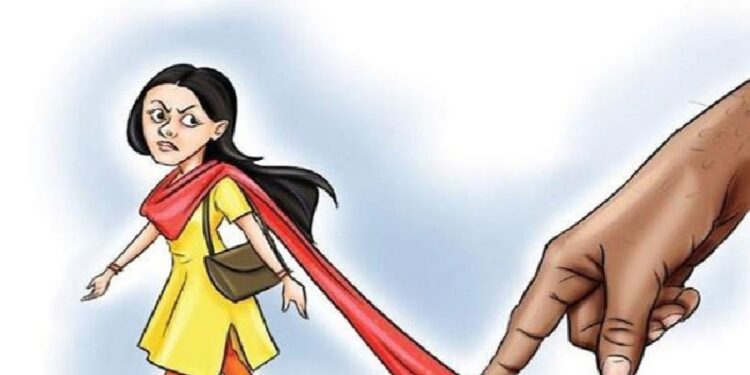 Teasing of woman in Sringaratli