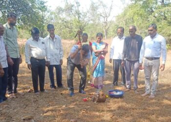 Bhoomi Poojan of Well by Kelskar