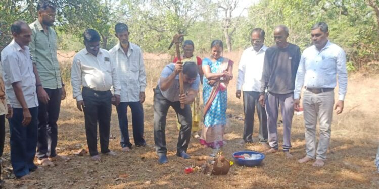 Bhoomi Poojan of Well by Kelskar