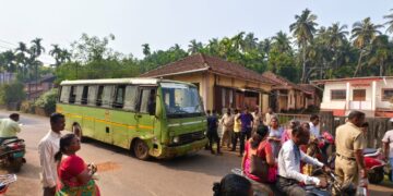 Radiator pipe of Midibus burst
