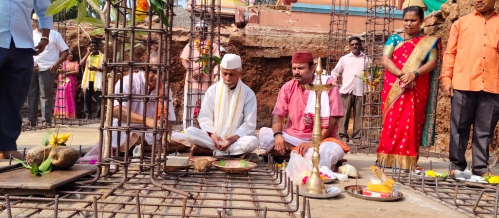 Foundation laying program of Rameshwar temple 