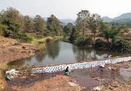 Dams built by labor donation