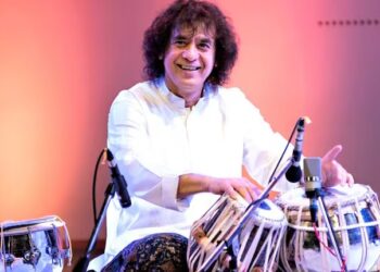 Famous tabla player Zakir Hussain