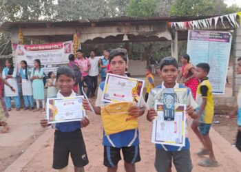 Selection for sports competition of children from Tavasal