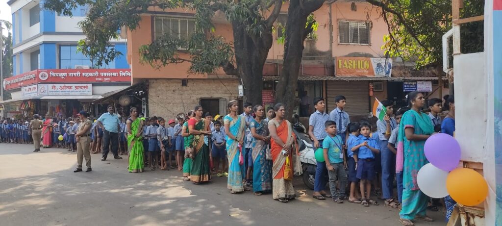 Procession of Jeevan Shikshan School students