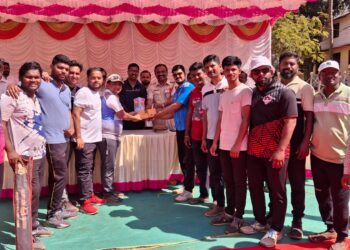 Organized cricket tournament by journalist association