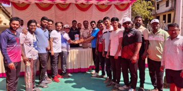Organized cricket tournament by journalist association